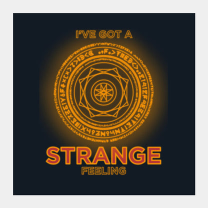 Strange Superhero Minimal Chakra Square Art Prints