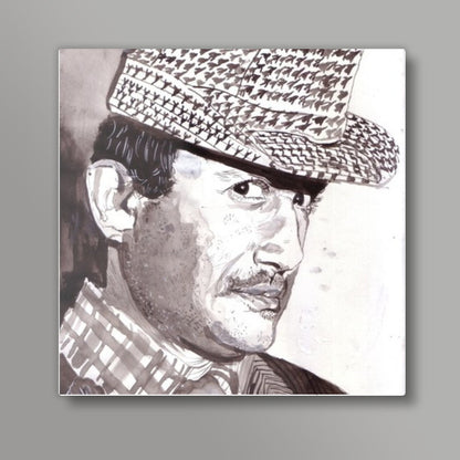 Dev Anand was a spirited superstar Square Art Prints