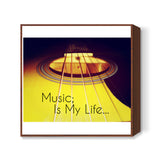 Music Is My Life 001 Square Art Prints