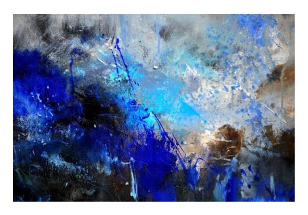 PosterGully Specials, blue abstract 96 Wall Art