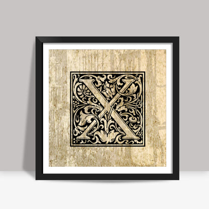 Ornate X Square Art Prints