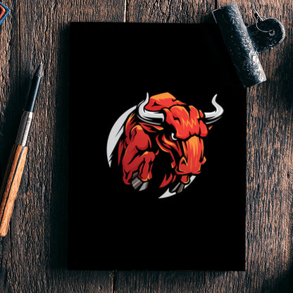 Bull Mascot Notebook
