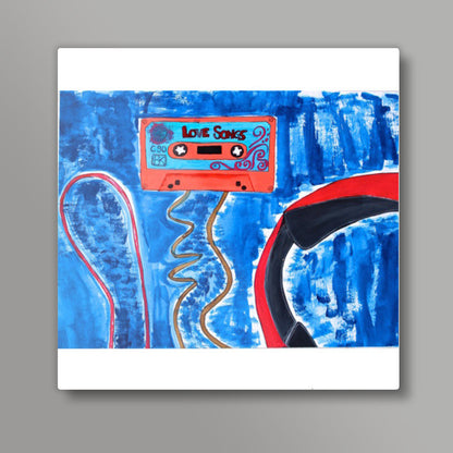 Music on my Mind Square Art Prints