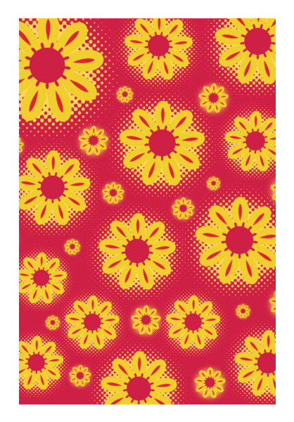 Red Floral Art PosterGully Specials
