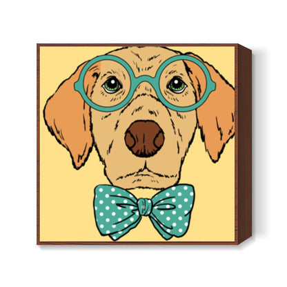 Geeky Dog Square Art Prints