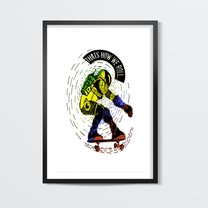 astro skate roller  Wall Art