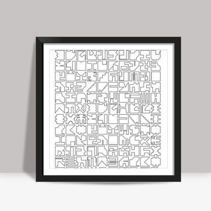 Printed Pixels Square Art Prints