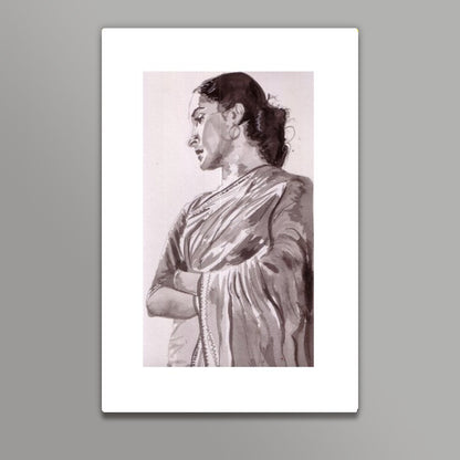 Nutan brings out the simplicity of beauty and the beauty of simplicity Wall Art