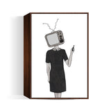 TV Head Wall Art