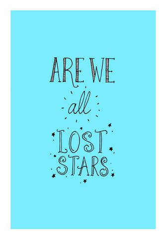 PosterGully Specials, Lost Stars (blue) Wall Art