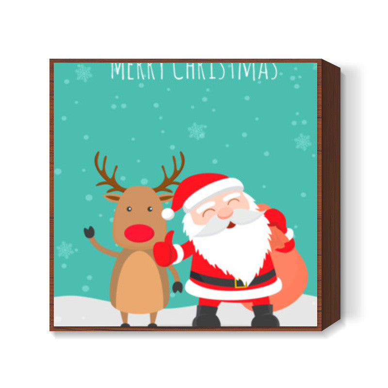 Merry Christmas Square Art Prints