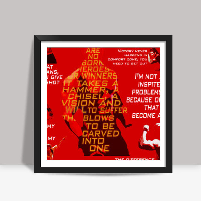 Inspiration - Quotes - Hrithik Roshan  Square Art Prints