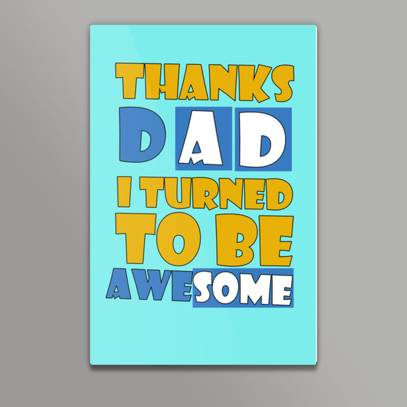 Awesome DAD Wall Art