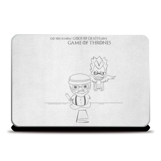 game of thrones deathnote george R.R. Martin  Laptop Skins