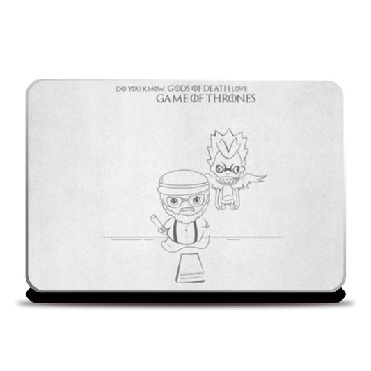 game of thrones deathnote george R.R. Martin  Laptop Skins