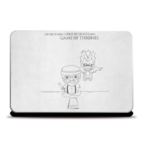 game of thrones deathnote george R.R. Martin  Laptop Skins