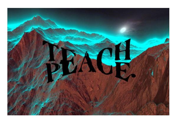 PosterGully Specials, Teach Peace wall art Wall Art