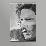 Crows before Hoes Pencil drawing of Jon Snow Wall Art