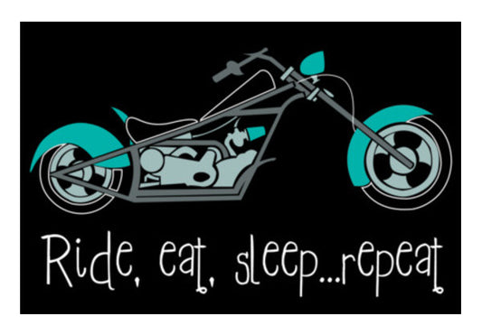 Wall Art, Ride, eat, sleep ... repeat ! Wall Art