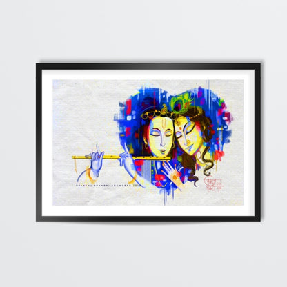 Radhe Krishna Wall Art