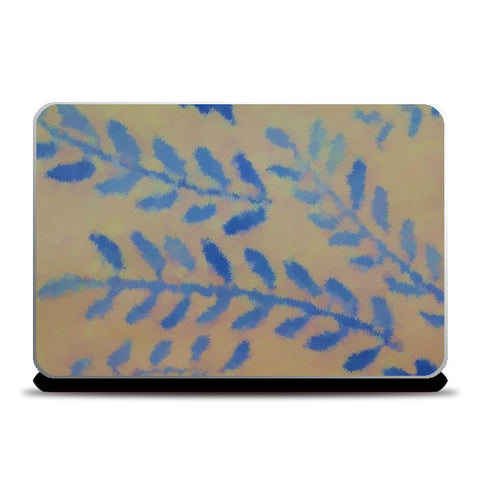 Blue leaves Laptop Skins