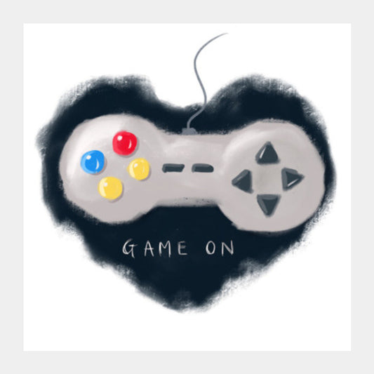 Game On Square Art Prints