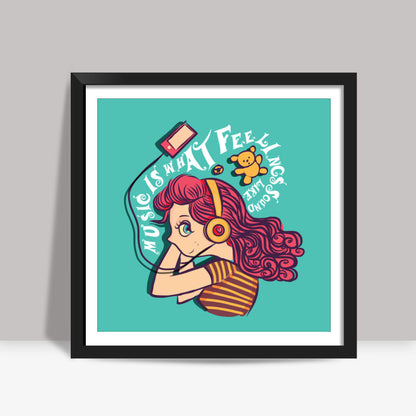 music love Square Art Prints