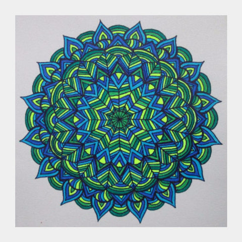 Square Art Prints, The Bleen Mandala 2 Square Art | Jasmine Kaur Lotey, - PosterGully