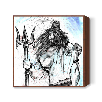 Warrior Shiva Square Art Prints