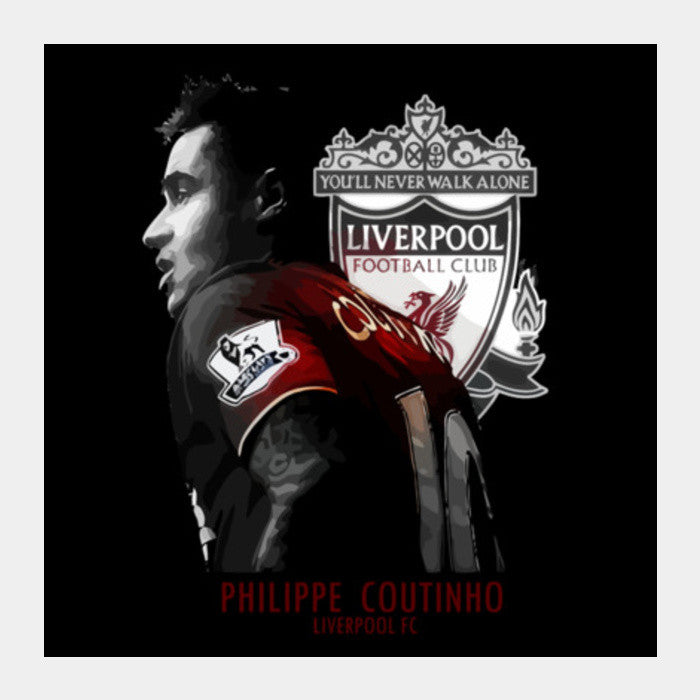 Philippe Coutinho - Liverpool FC Square Art Prints