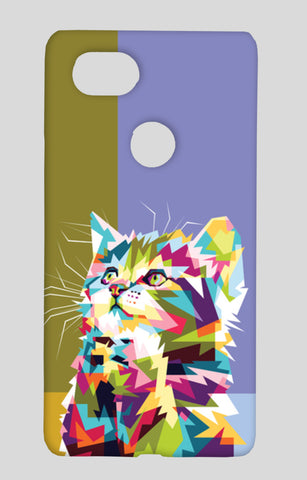 Colorfully Cat Hope Google Pixel 2 XL Cases