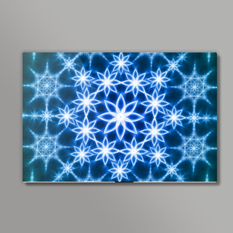 Blue Fractals Wall Art