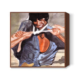 Amitabh Bachchan in Deewar proves that a true fighter never gives up Square Art Prints