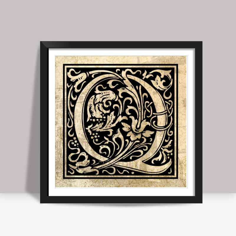 Ornate Q Square Art Prints