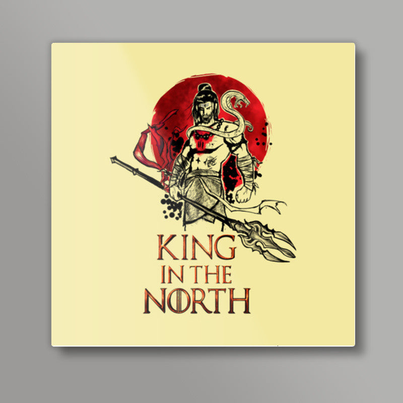 Shiva-king in the north Square Art Prints