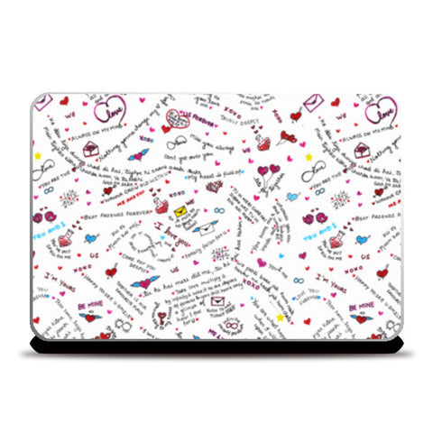 Laptop Skins, Love doodle Laptop Skins