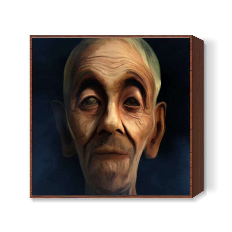 old man Square Art Prints