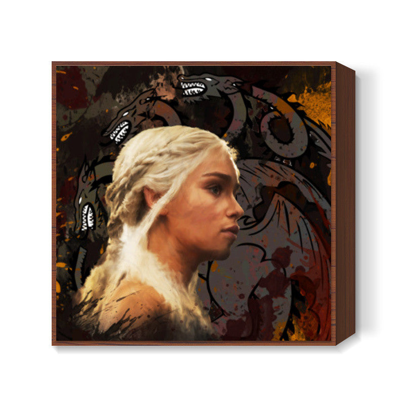 Khaleesi - Game Of Thrones Square Art Prints