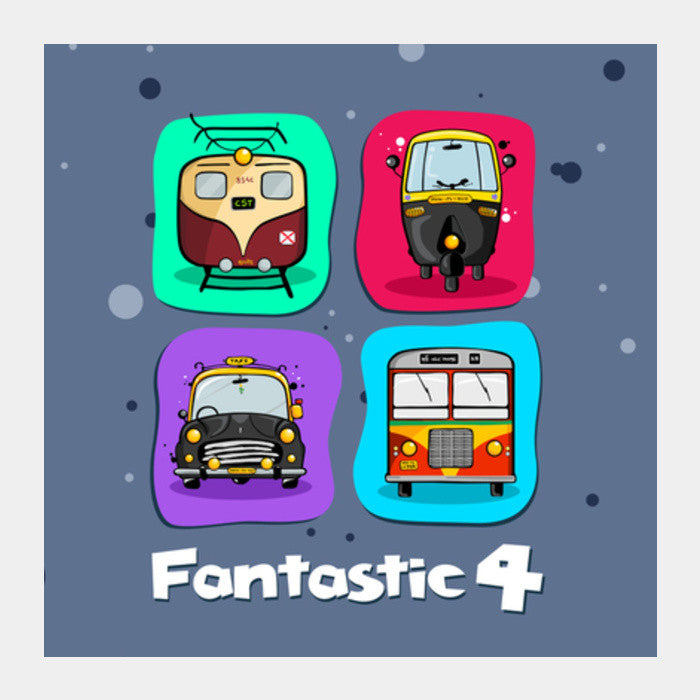 Fantastic 4 - Square Art Prints Square Art Prints