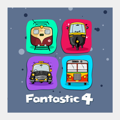 Fantastic 4 - Square Art Prints Square Art Prints