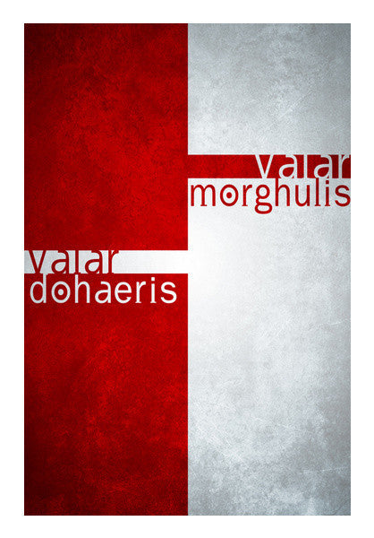 Valar Morghulis Art PosterGully Specials