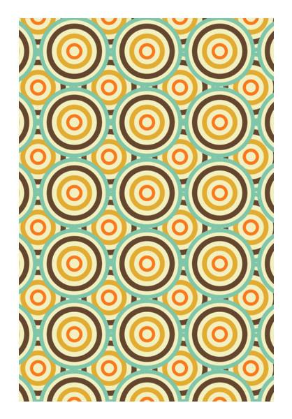 PosterGully Specials, Vintage psychedelic circular pattern Wall Art