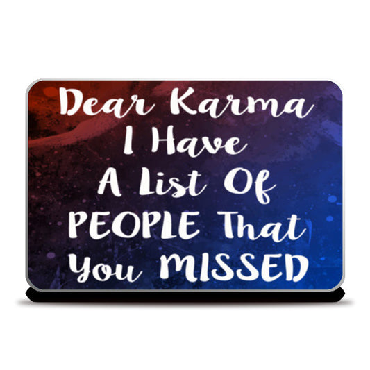 Karma Laptop Skins