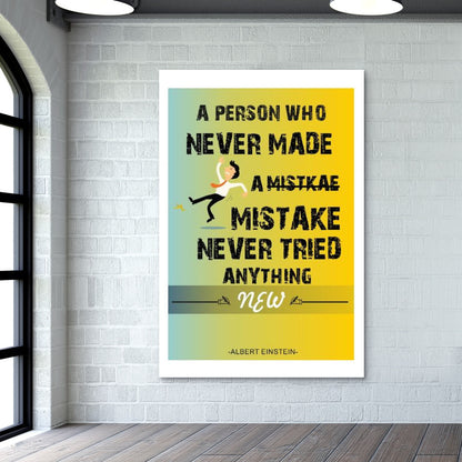 Albert Einstein Quote  Wall art| Nishant Jain | Inspirational quote poster