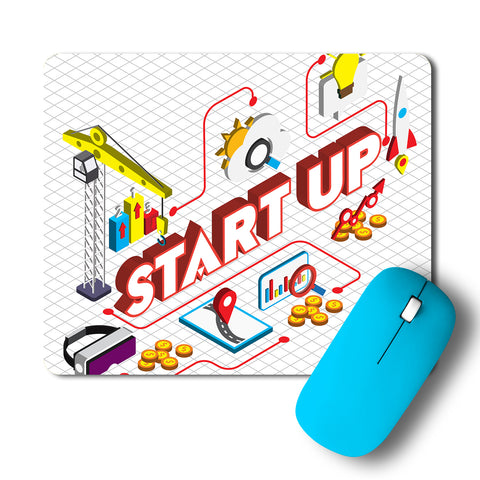 Startup Artwork (WB) Mousepad