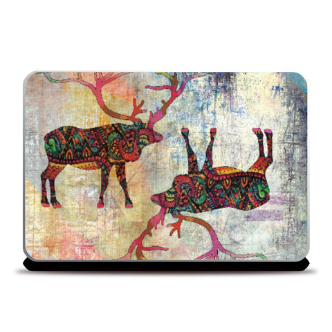 Laptop Skins, The Reindeer Cards Laptop Skin | Lotta Farber, - PosterGully