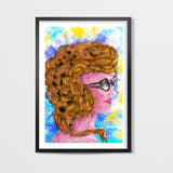 RADIANCE #beauty #girl #summer #colorful #woman #people #painting #sketches Wall Art