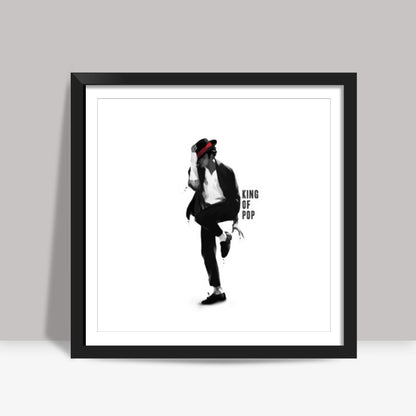 King of Pop Square Art Prints