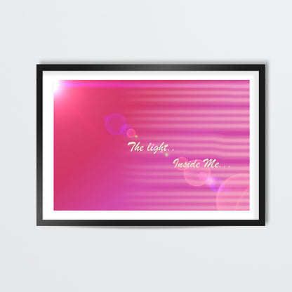 tHE Light Inside mE Wall Art