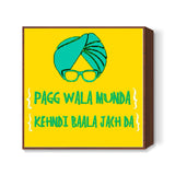 Pagg Wala Munda Square Art Prints